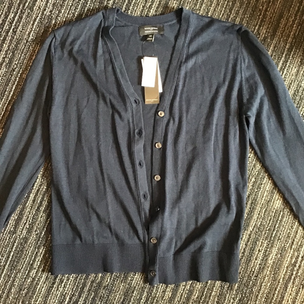 Banana republic brand new navy cardigan